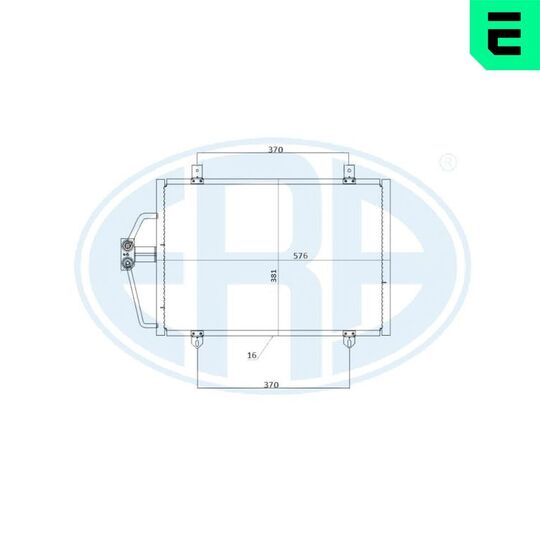 667210 - Condenser, air conditioning 