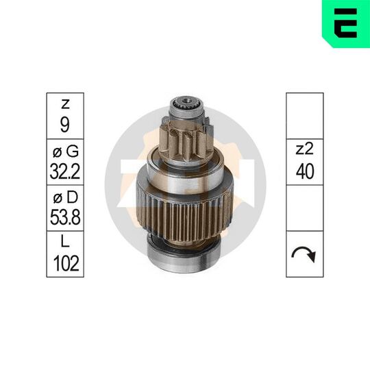 ZN0946 - Freewheel Gear, starter 