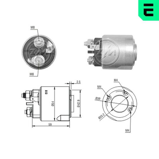 ZM4495 - Solenoid Switch, starter 