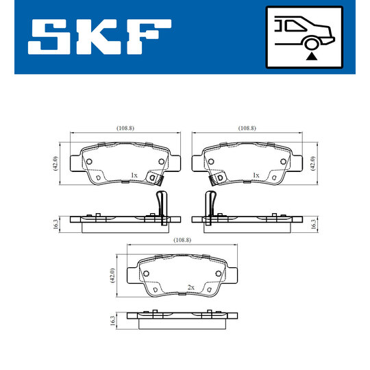 VKBP 90439 A - Brake Pad Set, disc brake 