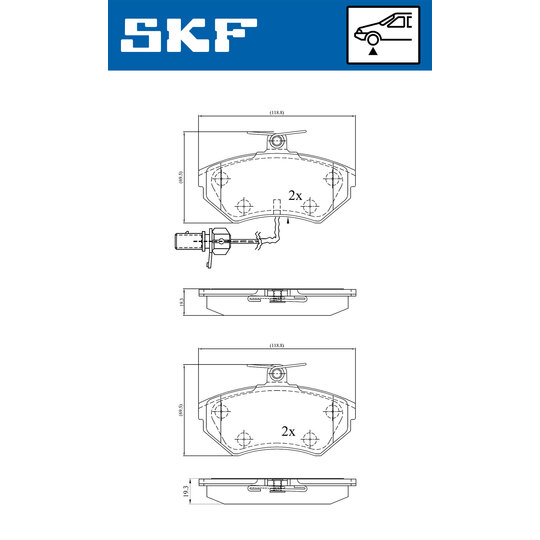 VKBP 80547 E - Brake Pad Set, disc brake 