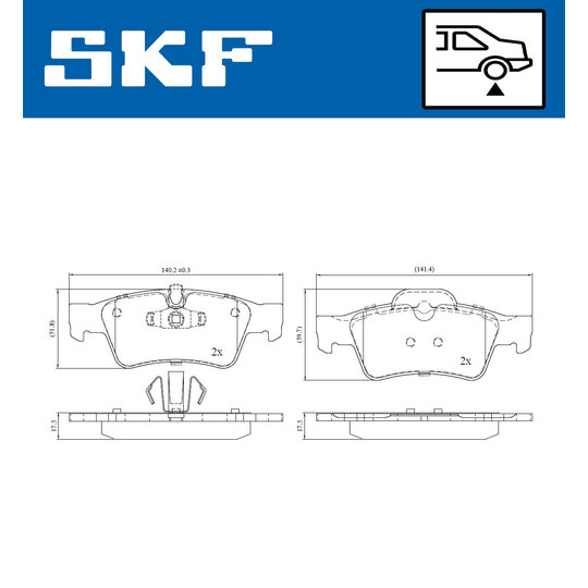 VKBP 90361 - Brake Pad Set, disc brake 