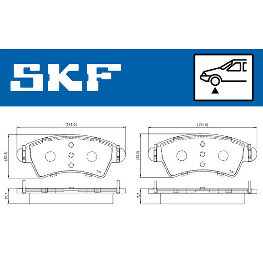 VKBP 80380 - Brake Pad Set, disc brake 