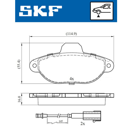 VKBP 80299 E - Brake Pad Set, disc brake 