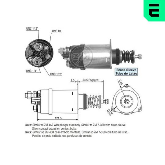 ZM360 - Solenoid Switch, starter 