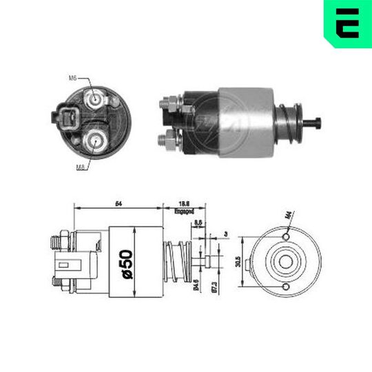 ZM2995 - Solenoid Switch, starter 