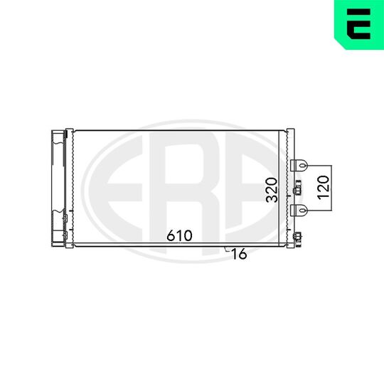 667018 - Condenser, air conditioning 