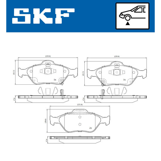 VKBP 80131 A - Brake Pad Set, disc brake 