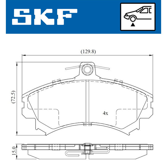 VKBP 80575 A - Brake Pad Set, disc brake 