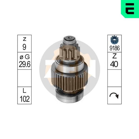 ZN0947 - Freewheel Gear, starter 