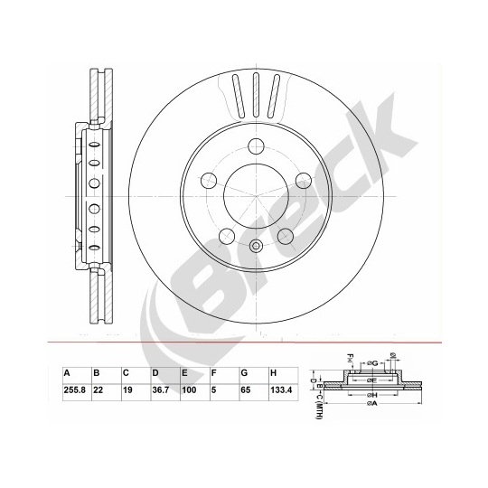 BR 302 VA100 - Brake Disc 