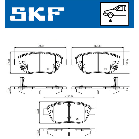 VKBP 80280 A - Brake Pad Set, disc brake 