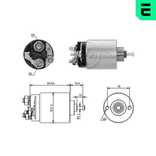 ZM961 - Solenoid Switch, starter 