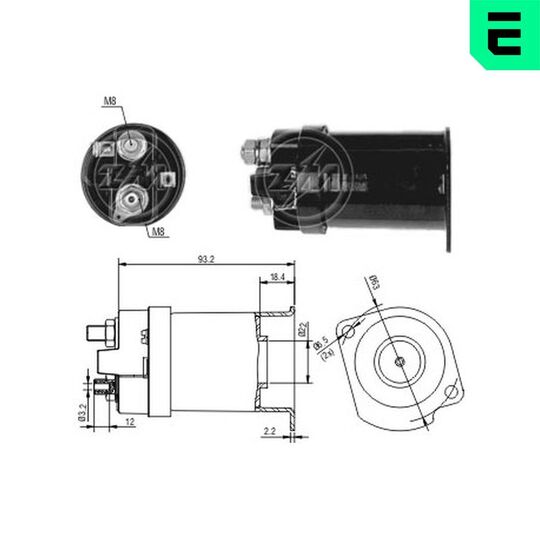 ZM556 - Solenoid Switch, starter 