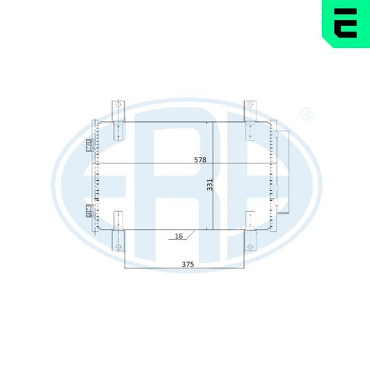 667240 - Condenser, air conditioning 