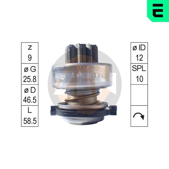 ZN0482 - Freewheel Gear, starter 