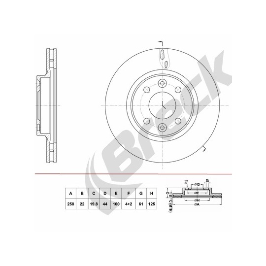 BR 436 VA100 - Brake Disc 