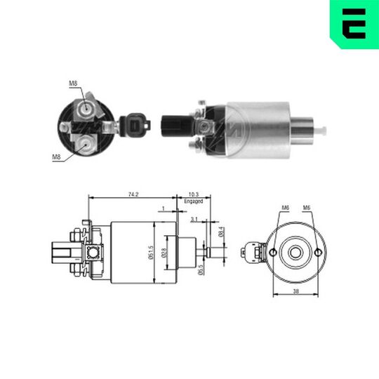 ZM4695 - Solenoid Switch, starter 