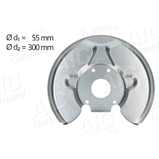 57609 - Splash Panel, brake disc 