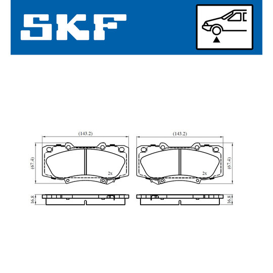 VKBP 80523 A - Brake Pad Set, disc brake 