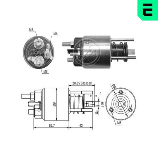 ZM3395 - Solenoid Switch, starter 