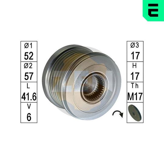 ZN5735 - Alternator Freewheel Clutch 