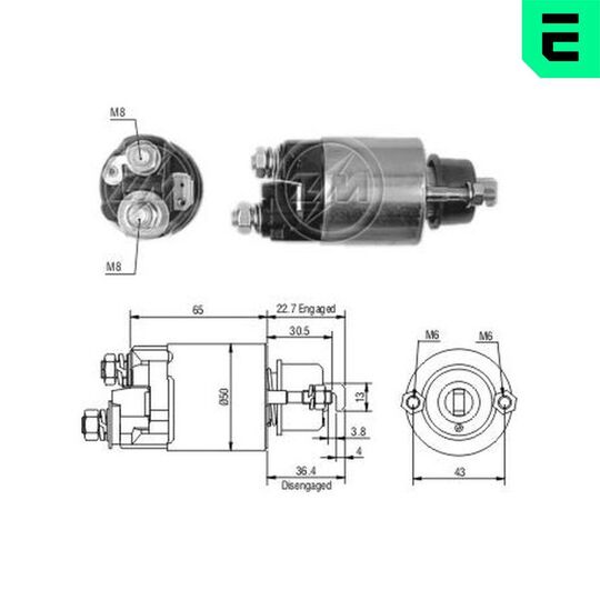 ZM706 - Solenoid Switch, starter 