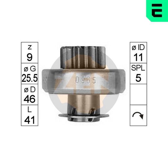 ZN0965 - Freewheel Gear, starter 