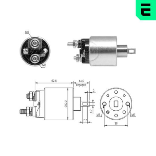 ZM3710 - Solenoid Switch, starter 