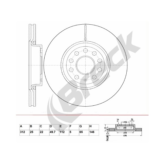 BR 346 VA100 - Brake Disc 