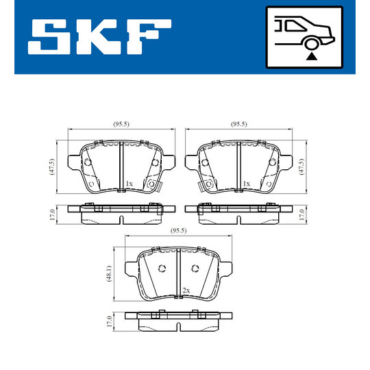 VKBP 90355 A - Brake Pad Set, disc brake 