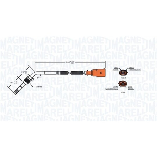 172000073010 - Sensor, avgastemperatur 