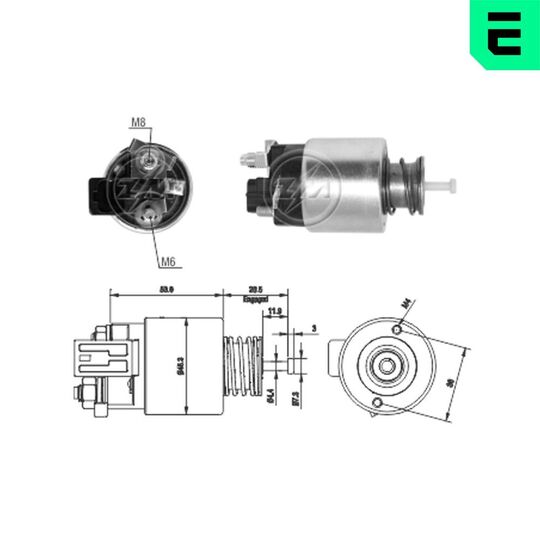 ZM1261 - Solenoid Switch, starter 