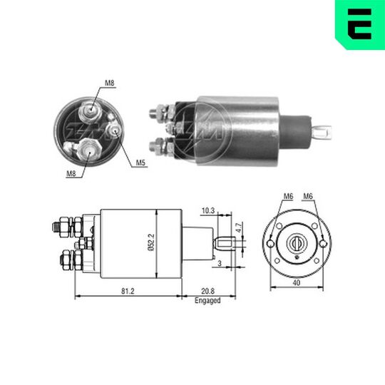 ZM2485 - Solenoid Switch, starter 