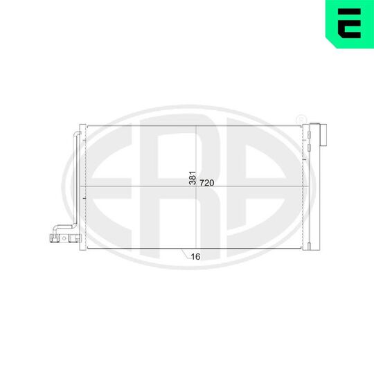 667152 - Condenser, air conditioning 