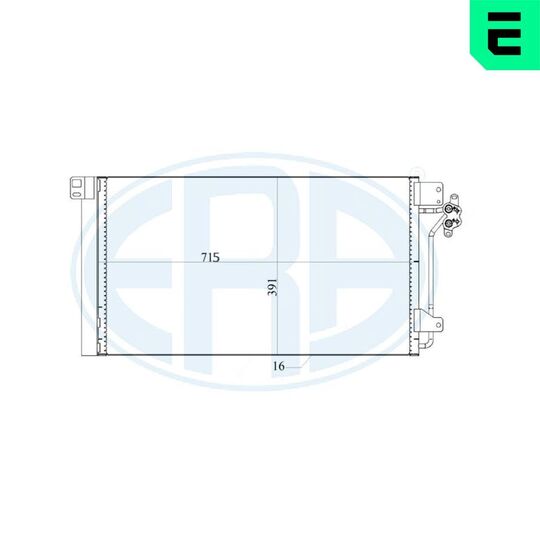 667180 - Condenser, air conditioning 