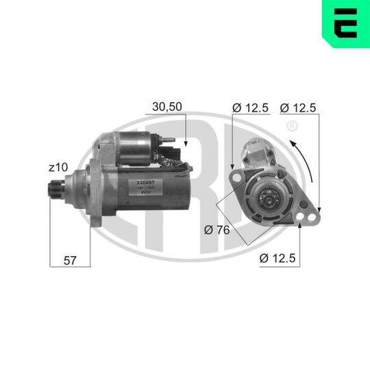 220467 - Startmotor 