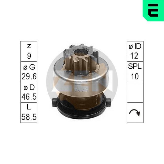 ZN0475 - Freewheel Gear, starter 