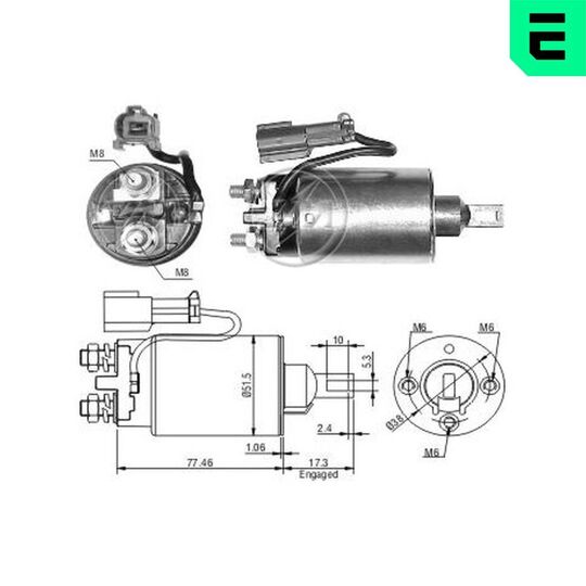 ZM799 - Solenoid Switch, starter 