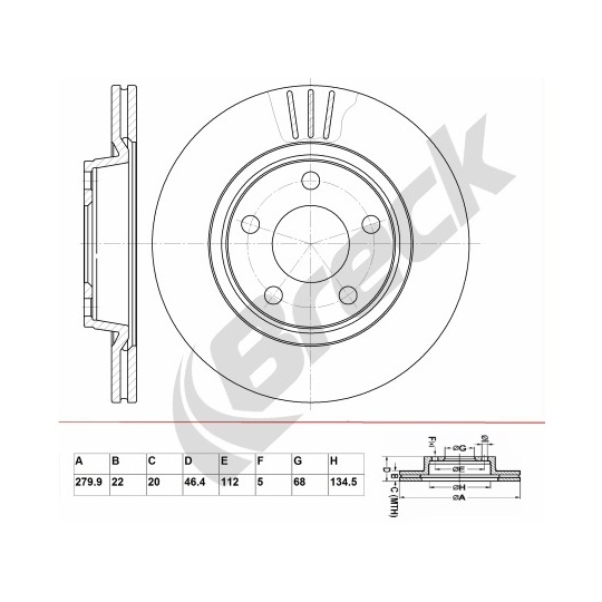 BR 335 VA100 - Brake Disc 