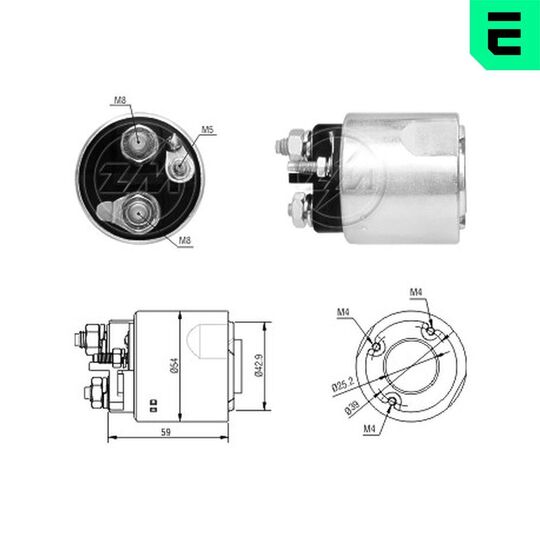 ZM6492 - Solenoid Switch, starter 