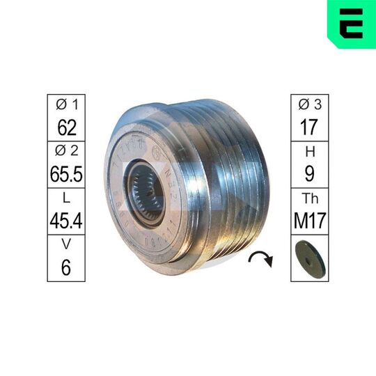 ZN5560 - Alternator Freewheel Clutch 