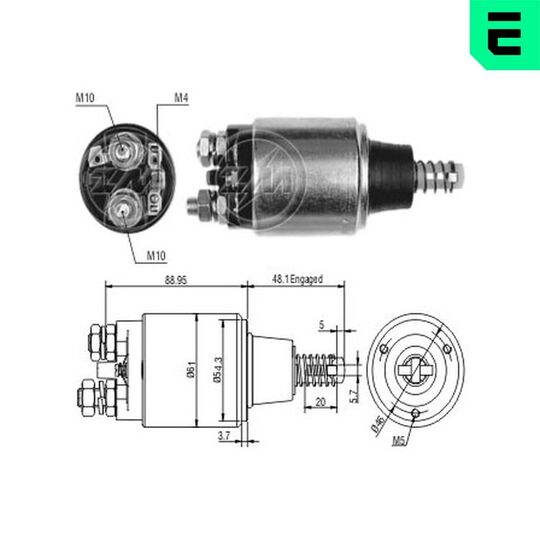 ZM648 - Solenoid Switch, starter 