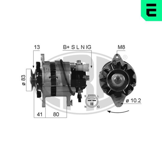 210063A - Alternator 