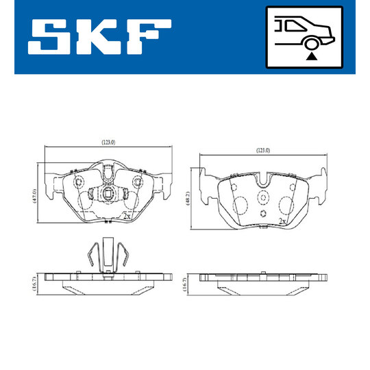 VKBP 90095 - Brake Pad Set, disc brake 