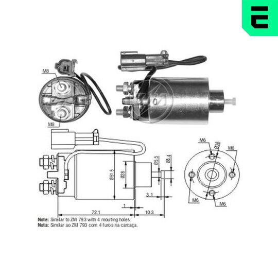 ZM4793 - Solenoid Switch, starter 