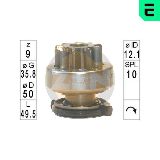 ZN1790 - Freewheel Gear, starter 