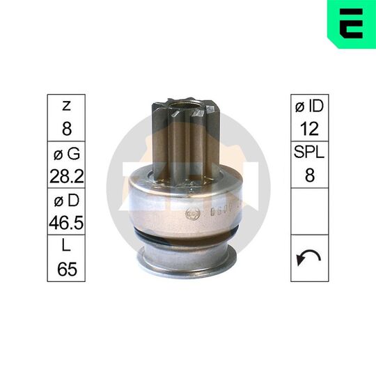 ZN0600 - Freewheel Gear, starter 