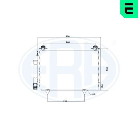 667258 - Condenser, air conditioning 