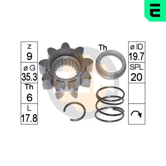 ZN12659 - Pinion, starter 